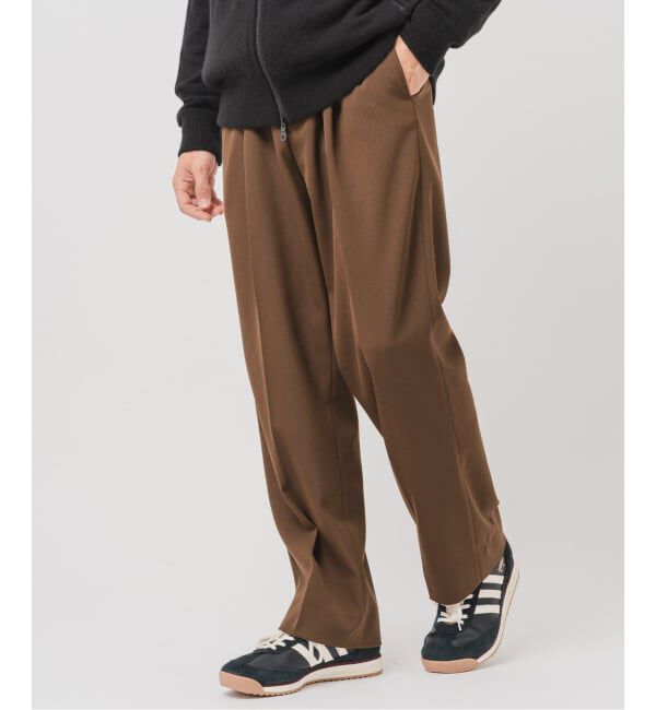 EDIFICE「ウールドビー カルゼ パンツ」|スラックス|ブラウン