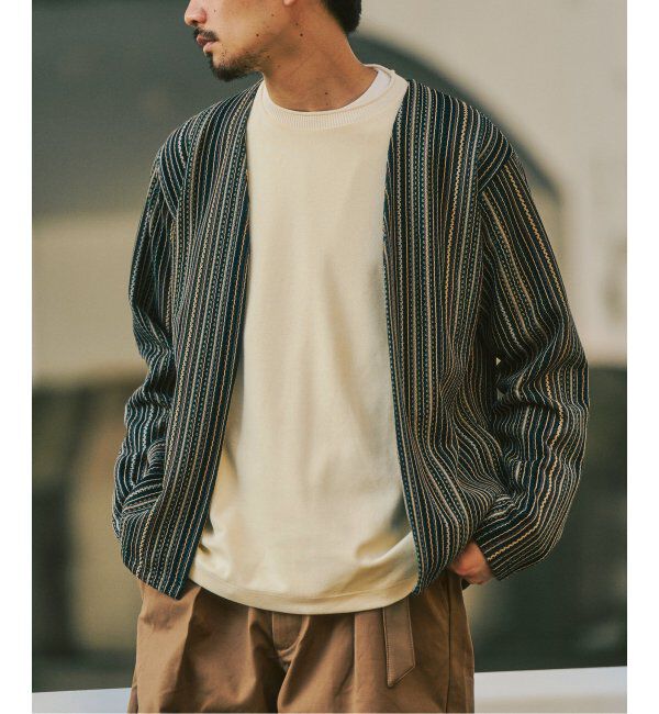 417 EDIFICE「ラッセルレース カーデ」|カーディガン|グリーン