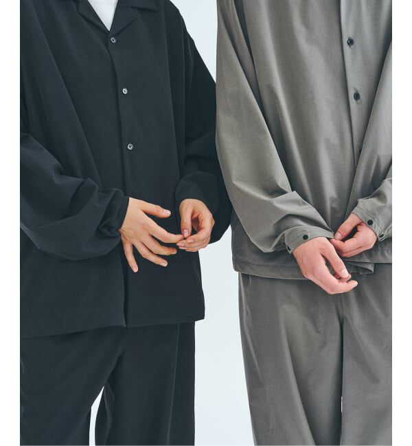 417 EDIFICE「オーバーサイズシャツ&ワイドスラックス UVカット セットアップ」|スーツ|