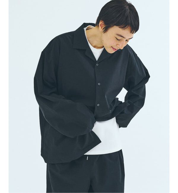 417 EDIFICE「オーバーサイズシャツ&ワイドスラックス UVカット セットアップ」|スーツ|