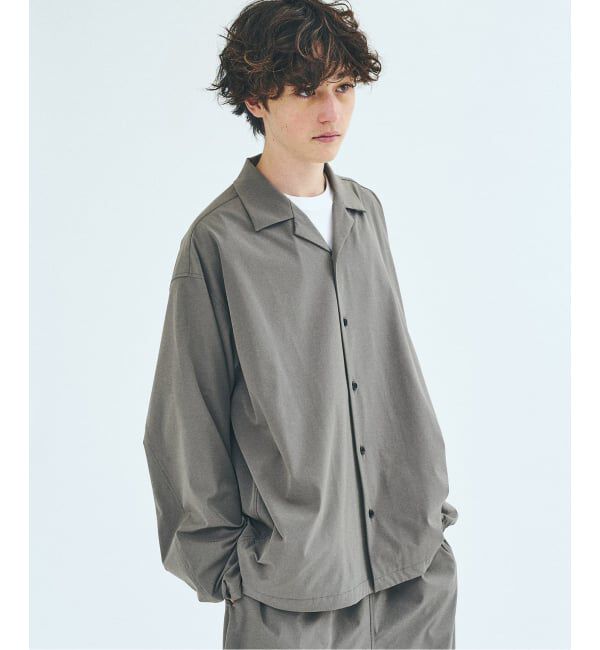 417 EDIFICE「オーバーサイズシャツ&ワイドスラックス UVカット セットアップ」|スーツ|