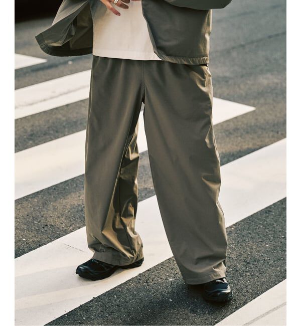 417 EDIFICE「オーバーサイズシャツ&ワイドスラックス UVカット セットアップ」|スーツ|