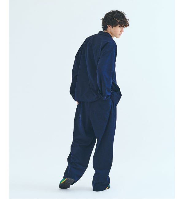 417 EDIFICE「オーバーサイズシャツ&ワイドスラックス UVカット セットアップ」|スーツ|