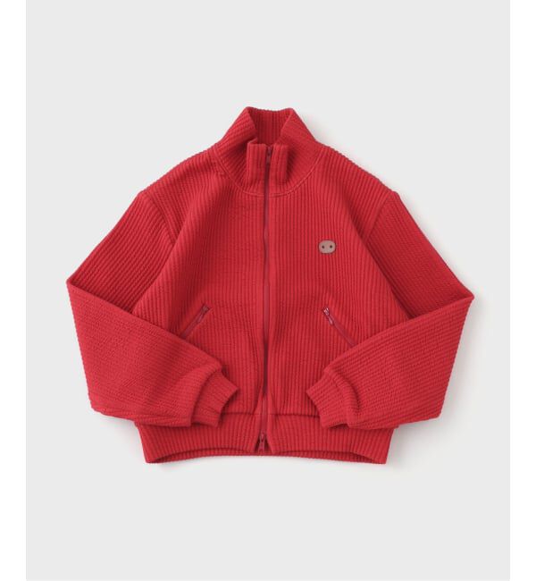 PULP「MATSUFUJI / マツフジ STRIPE JACQUARD STAND COLLAR JACKET」|その他|レッド