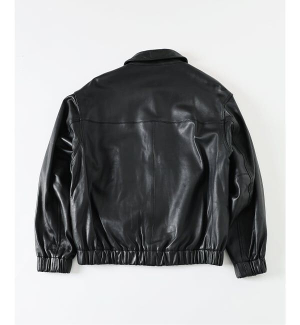 EDIFICE「A2 レザーショートブルゾン」|ライダースジャケット|