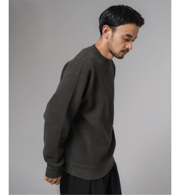 EDIFICE「ライト シェニール ヤーン クルーネック プルオーバー」|ニット・セーター|