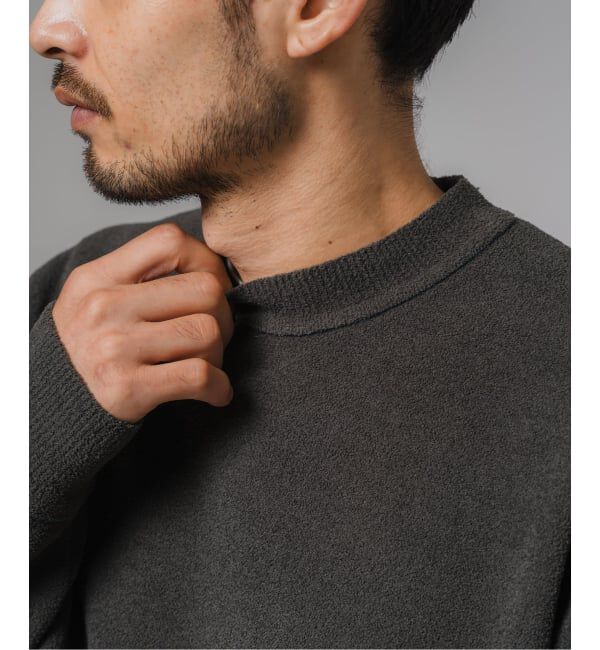 EDIFICE「ライト シェニール ヤーン クルーネック プルオーバー」|ニット・セーター|