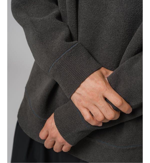 EDIFICE「ライト シェニール ヤーン クルーネック プルオーバー」|ニット・セーター|