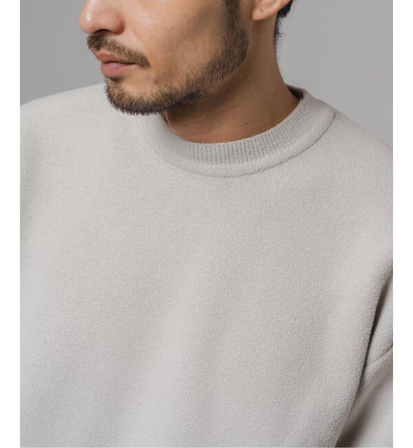 EDIFICE「ライト シェニール ヤーン クルーネック プルオーバー」|ニット・セーター|