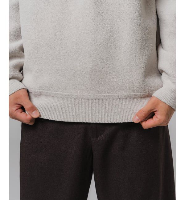 EDIFICE「ライト シェニール ヤーン クルーネック プルオーバー」|ニット・セーター|