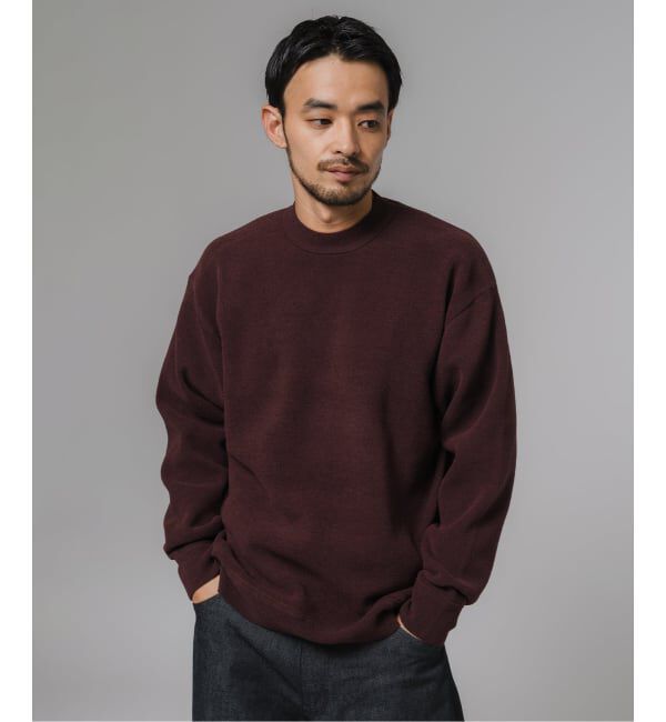 EDIFICE「ライト シェニール ヤーン クルーネック プルオーバー」|ニット・セーター|