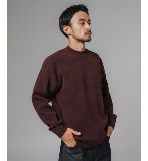 EDIFICE「ライト シェニール ヤーン クルーネック プルオーバー」|ニット・セーター|