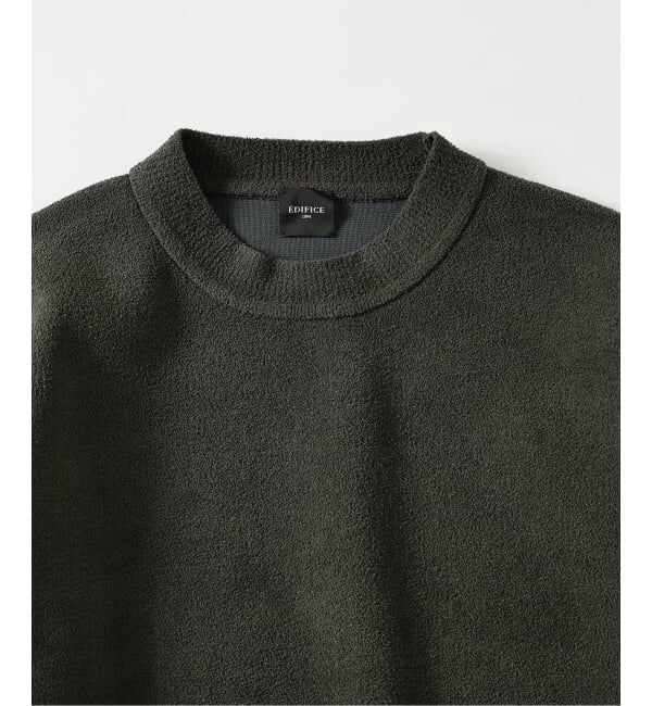 EDIFICE「ライト シェニール ヤーン クルーネック プルオーバー」|ニット・セーター|
