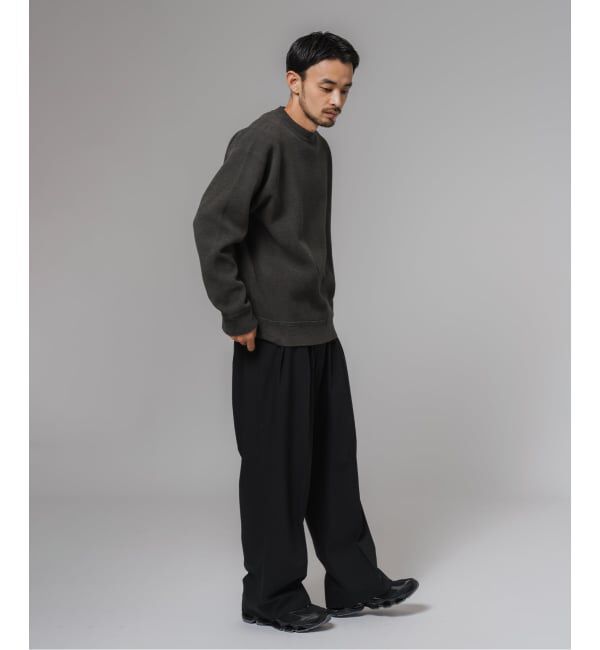 EDIFICE「ライト シェニール ヤーン クルーネック プルオーバー」|ニット・セーター|