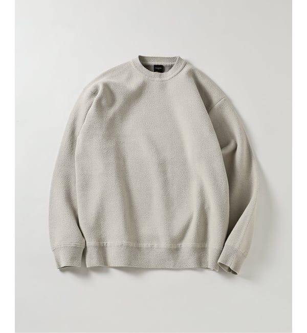 EDIFICE「ライト シェニール ヤーン クルーネック プルオーバー」|ニット・セーター|