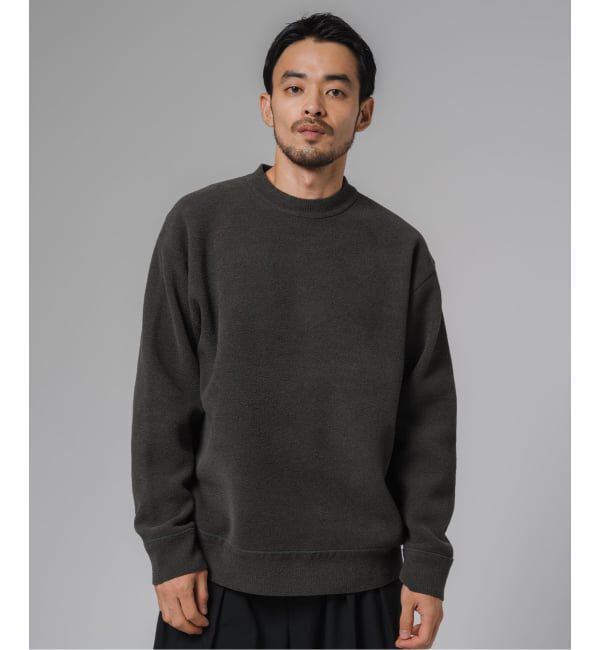 EDIFICE「ライト シェニール ヤーン クルーネック プルオーバー」|ニット・セーター|