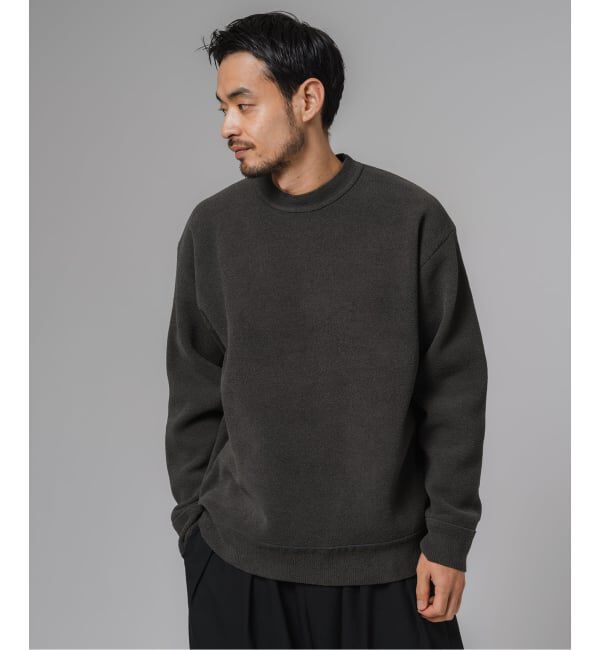 EDIFICE「ライト シェニール ヤーン クルーネック プルオーバー」|ニット・セーター|