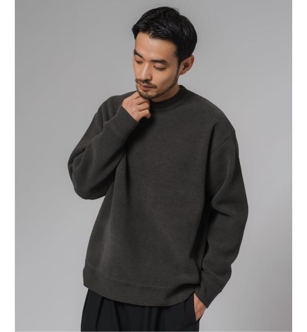 EDIFICE「ライト シェニール ヤーン クルーネック プルオーバー」|ニット・セーター|