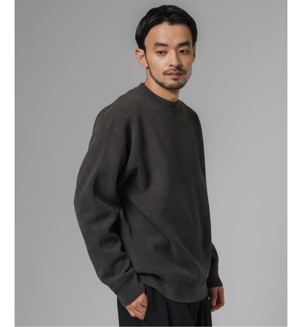 EDIFICE「ライト シェニール ヤーン クルーネック プルオーバー」|ニット・セーター|