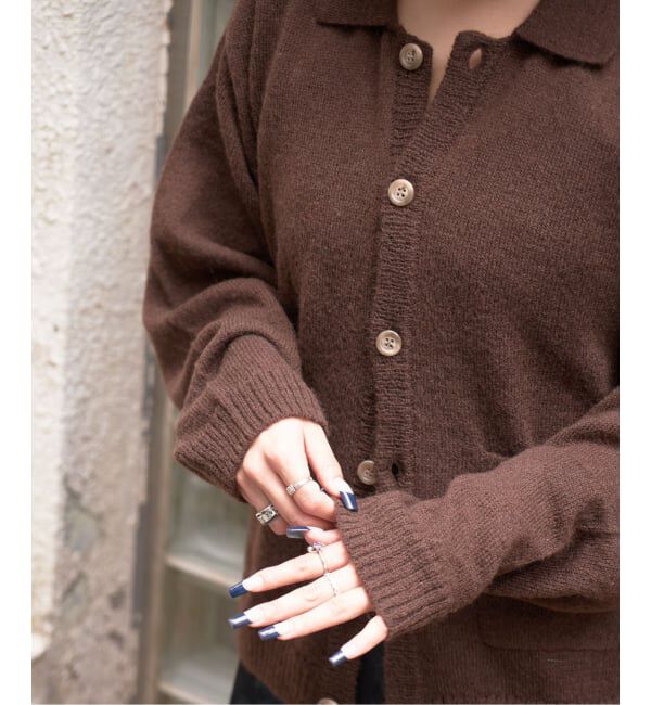 PULP「PULP / モヘヤブレンドニット カーディガン」|カーディガン|