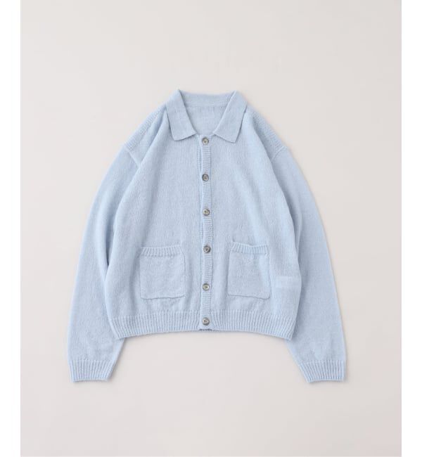 PULP「PULP / モヘヤブレンドニット カーディガン」|カーディガン|ブルー