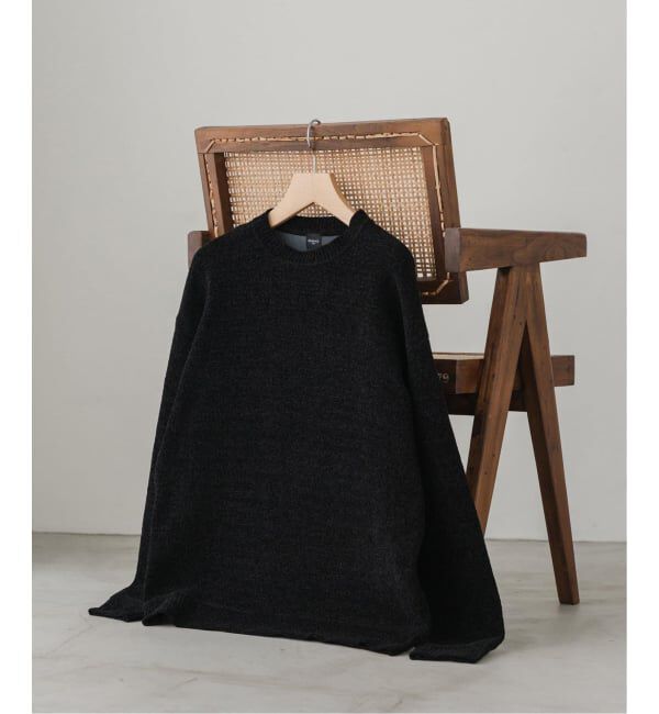 EDIFICE「シェニール ヤーン クルーネック ニット」|ニット・セーター|