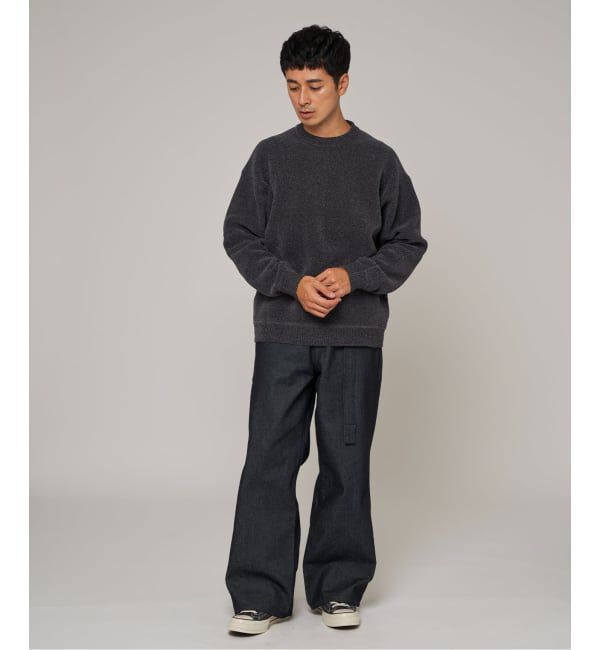 EDIFICE「シェニール ヤーン クルーネック ニット」|ニット・セーター|