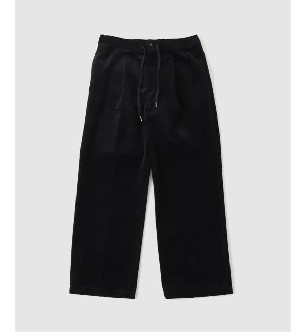417 EDIFICE「モーデュロイ  ワンタックイージーパンツ」|スラックス|ブラック