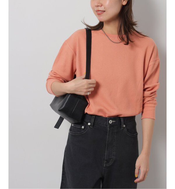 JOURNAL STANDARD relume「《追加8》TCワッフルロングスリーブTシャツ」|Tシャツ・カットソー|ピンク B