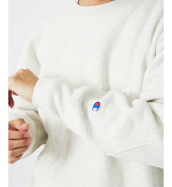 JOURNAL STANDARD relume「CHAMPION / チャンピオン 別注 R/W エルボーパッチ クルーネックスウェット」|スウェット・ジャージ|