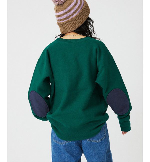 JOURNAL STANDARD relume「CHAMPION / チャンピオン 別注 R/W エルボーパッチ クルーネックスウェット」|スウェット・ジャージ|