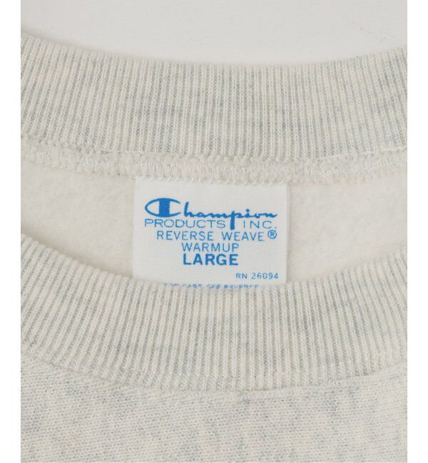 JOURNAL STANDARD relume「CHAMPION / チャンピオン 別注 R/W エルボーパッチ クルーネックスウェット」|スウェット・ジャージ|
