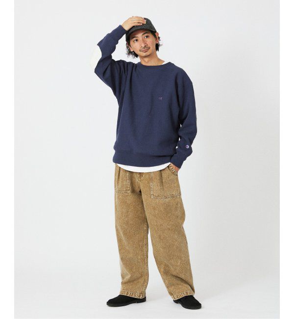 JOURNAL STANDARD relume「CHAMPION / チャンピオン 別注 R/W エルボーパッチ クルーネックスウェット」|スウェット・ジャージ|