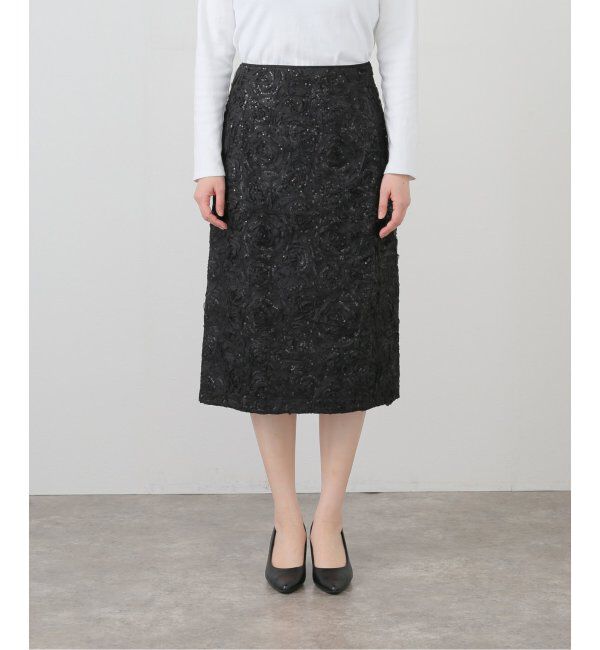journal standard L'essage「【BAUM UND PFERDGARTEN/バウムウンドヘルガーデン】Roses and Sequins SK：スカート」|スカート|