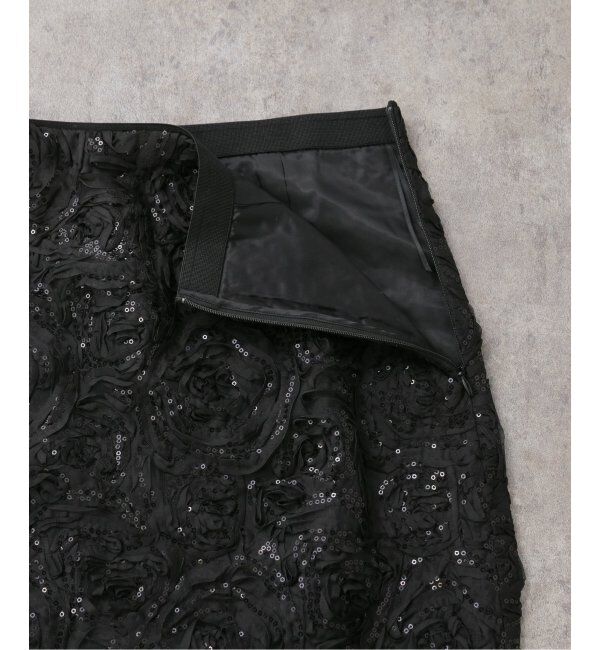 journal standard L'essage「【BAUM UND PFERDGARTEN/バウムウンドヘルガーデン】Roses and Sequins SK：スカート」|スカート|