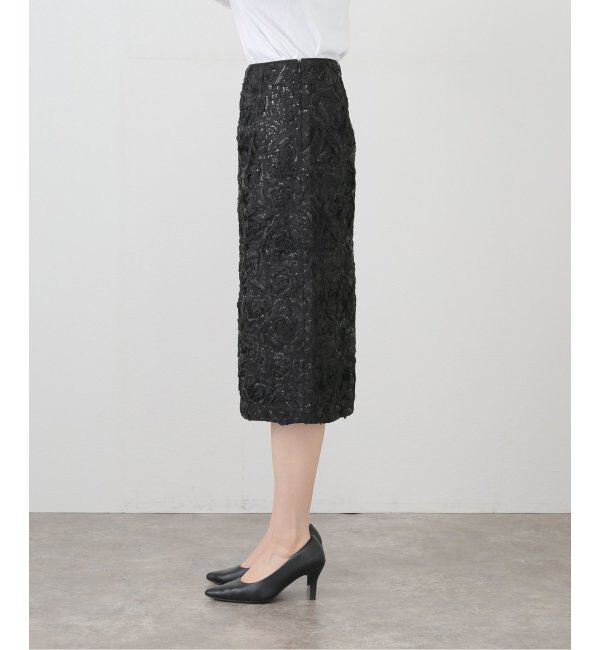 journal standard L'essage「【BAUM UND PFERDGARTEN/バウムウンドヘルガーデン】Roses and Sequins SK：スカート」|スカート|