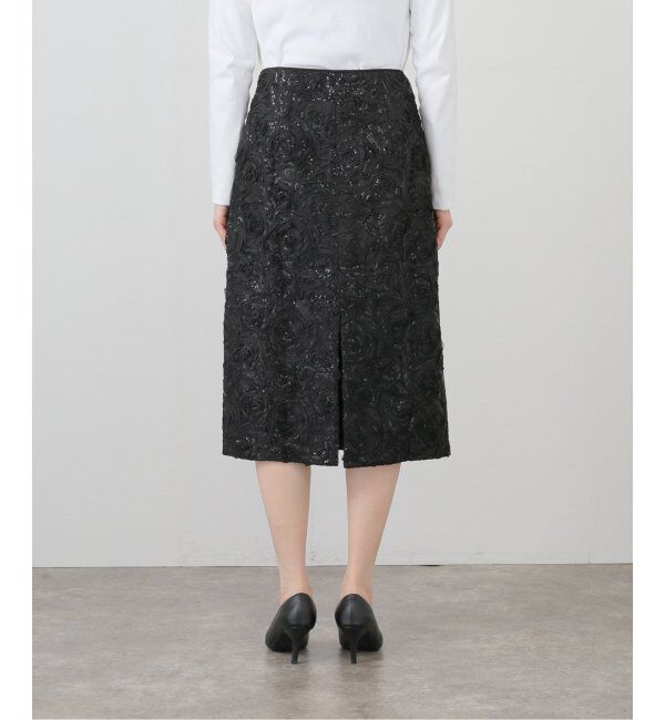 journal standard L'essage「【BAUM UND PFERDGARTEN/バウムウンドヘルガーデン】Roses and Sequins SK：スカート」|スカート|