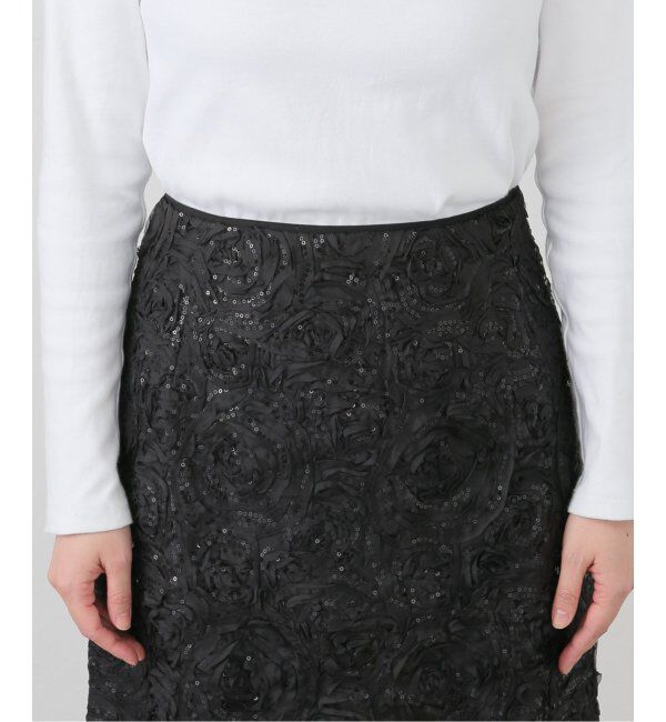 journal standard L'essage「【BAUM UND PFERDGARTEN/バウムウンドヘルガーデン】Roses and Sequins SK：スカート」|スカート|