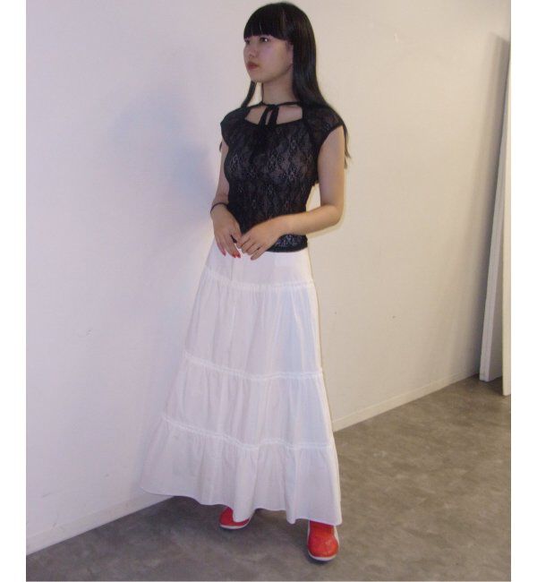 Oriens JOURNAL STANDARD「ストレッチレースフロントリボンTee」|Tシャツ・カットソー|