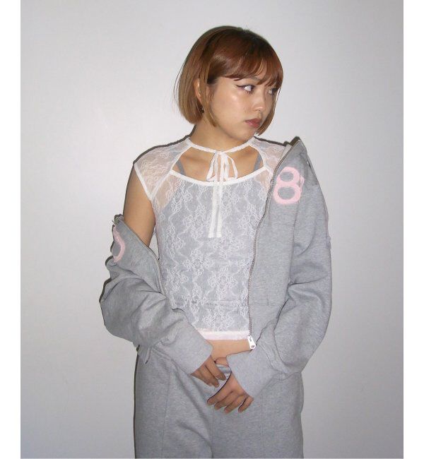 Oriens JOURNAL STANDARD「ストレッチレースフロントリボンTee」|Tシャツ・カットソー|