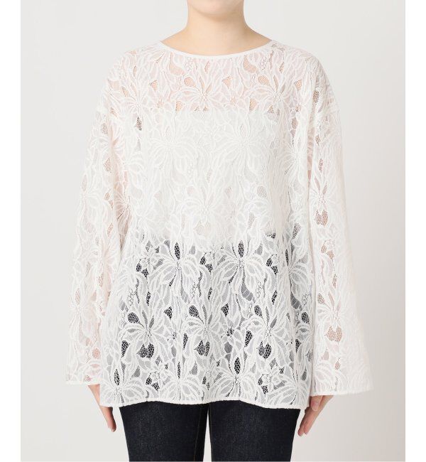 journal standard L'essage「フラワーレースブラウス」|シャツ・ブラウス|ホワイト