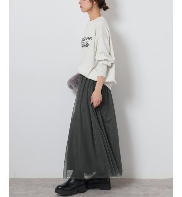 JOURNAL STANDARD relume「《WEB限定追加5》ウォッシャブルチュールイージースカート」|スカート|