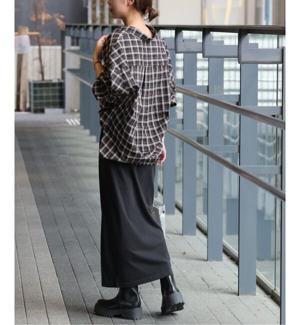 JOURNAL STANDARD relume「《追加2 / 新色》コットンローンチェックオーバーサイズシャツ」|シャツ・ブラウス|