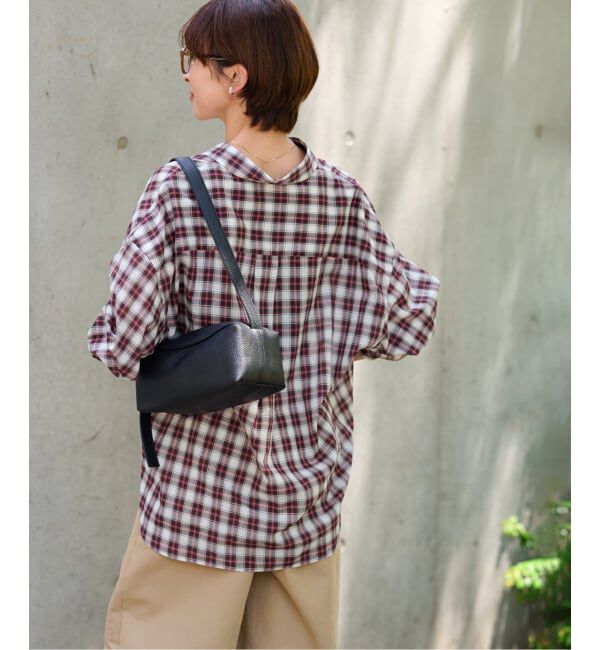 JOURNAL STANDARD relume「《追加2 / 新色》コットンローンチェックオーバーサイズシャツ」|シャツ・ブラウス|