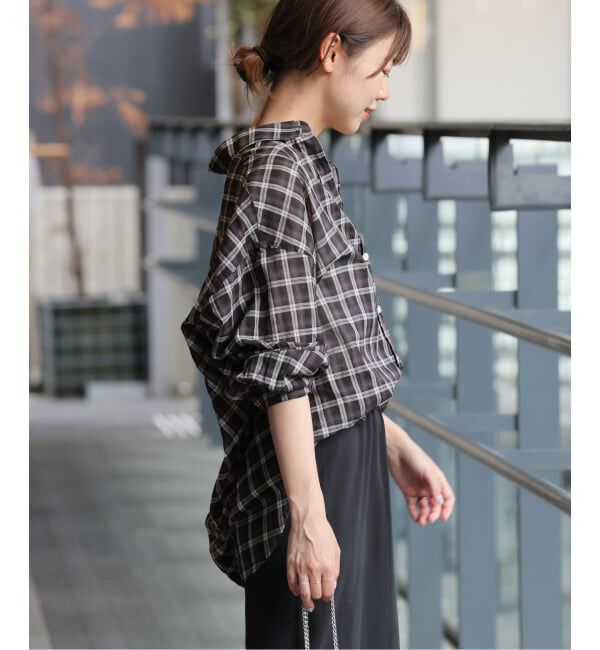 JOURNAL STANDARD relume「《追加2 / 新色》コットンローンチェックオーバーサイズシャツ」|シャツ・ブラウス|
