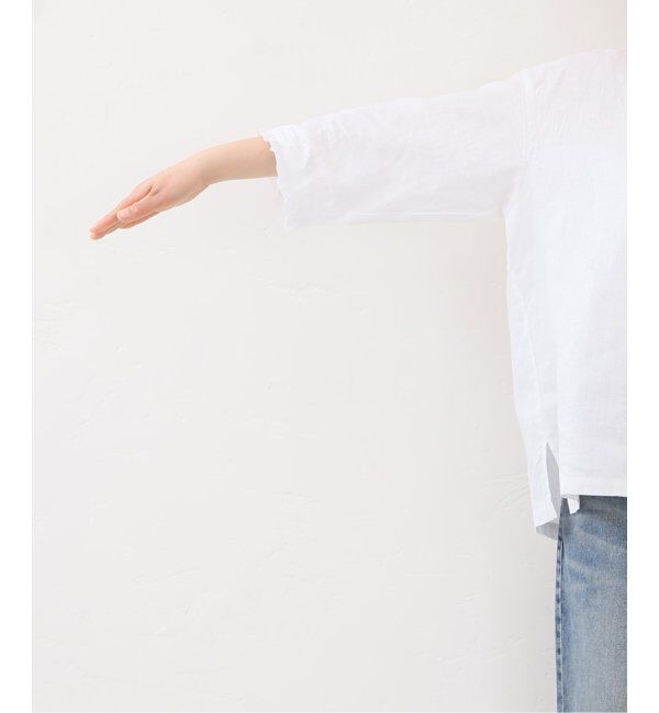 journal standard luxe「ソフトリネン タックフリルブラウス」|シャツ・ブラウス|