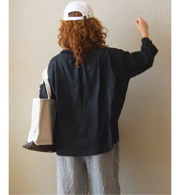 journal standard luxe「ソフトリネン タックフリルブラウス」|シャツ・ブラウス|