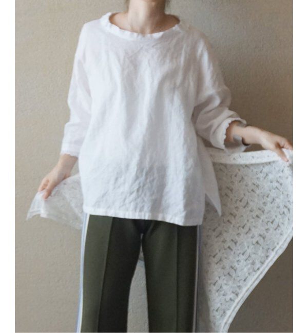 journal standard luxe「ソフトリネン タックフリルブラウス」|シャツ・ブラウス|