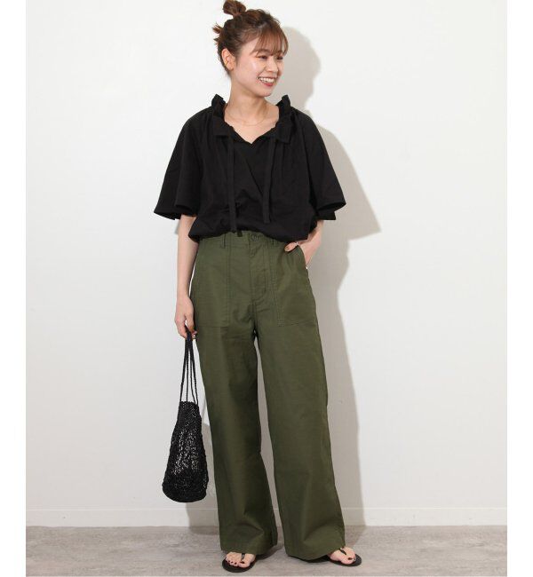 JOURNAL STANDARD relume「《WEB限定追加2》フリルリボンTシャツ」|Tシャツ・カットソー|