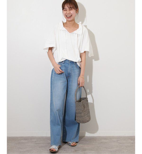 JOURNAL STANDARD relume「《WEB限定追加2》フリルリボンTシャツ」|Tシャツ・カットソー|